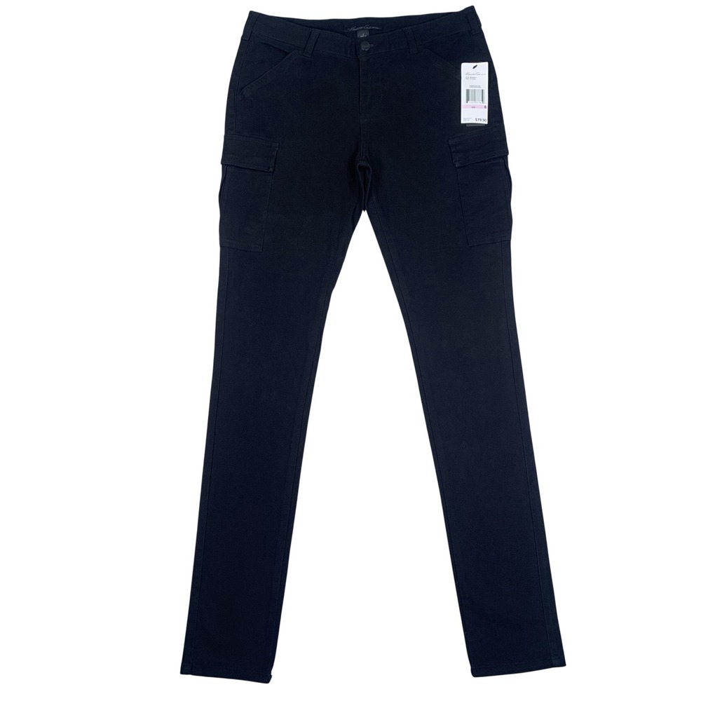 Kenneth Cole Cargo‎ Pants Womens 6 Black Slim Utility Stretch
